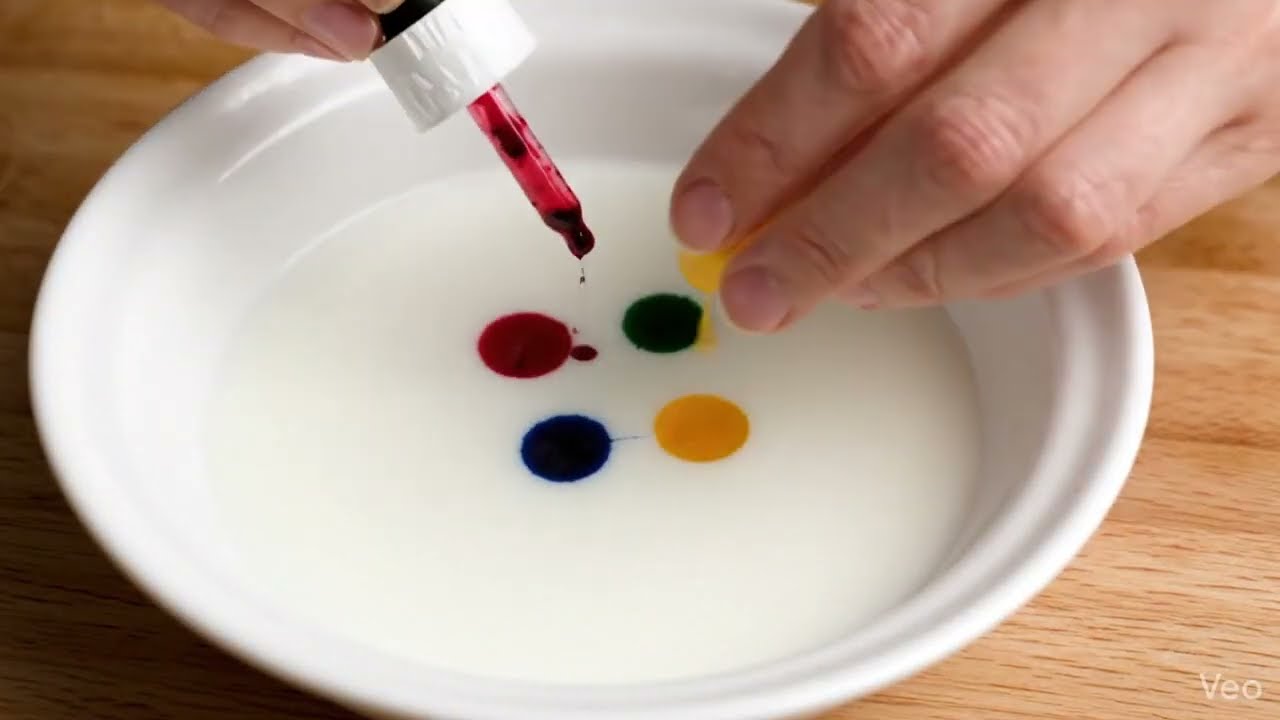 Milk Fireworks &mdash; The Colour Explosion Experiment