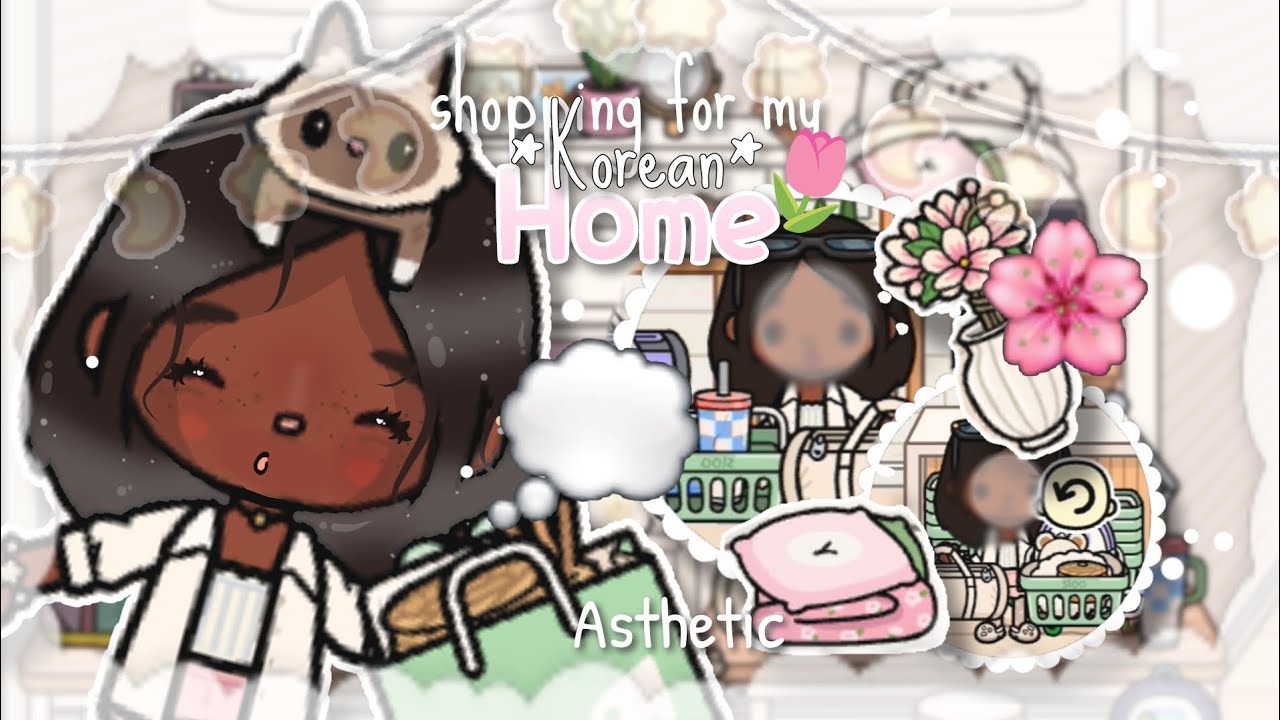 𝜗𝜚˚⋆ Korean Shopping Vlog💭 + SPEED BUILD 🌸 \\ Toca Boca 🇰🇷