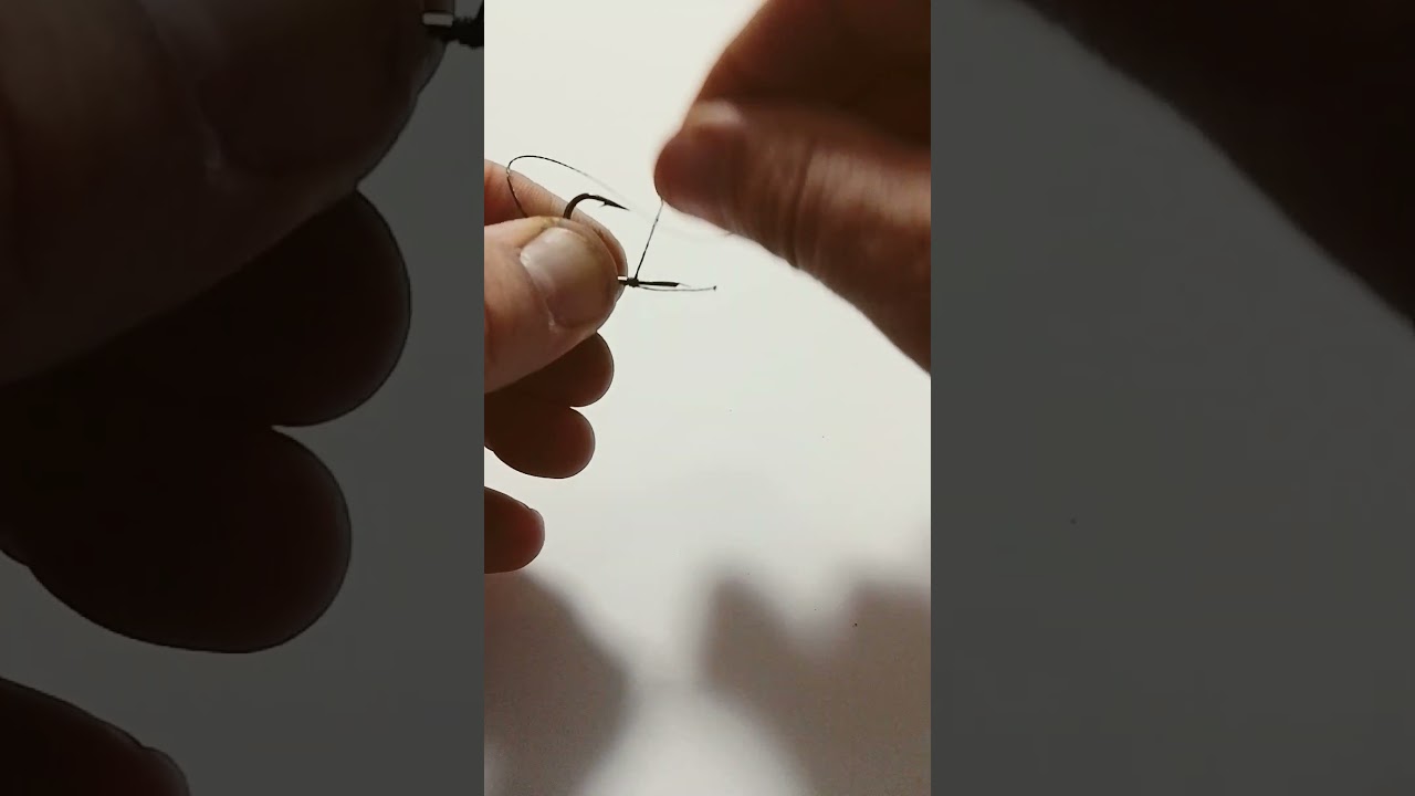 Carp hair rig,braided line&hook with no eye/Šaranski predvez sa dlakom ,upredenica i udica bez okca