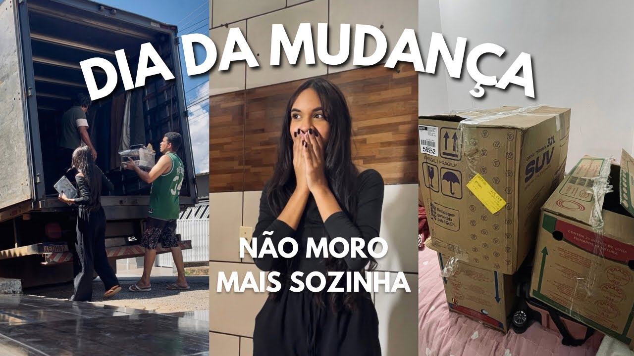 DIÁRIO DE MUDANÇA EP. 02 | DIA DA MUDANÇA | NÃO MORO MAIS SOZINHA 🥹✨