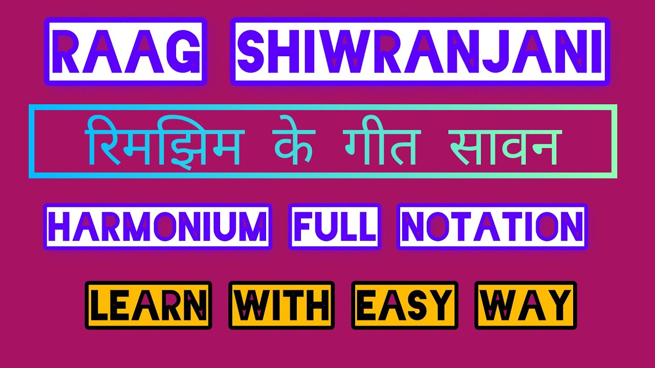 Rimjhim Ke Geet Saawan Gaaye \ full Tutorial On Harmonium With Notation #kshamasingh