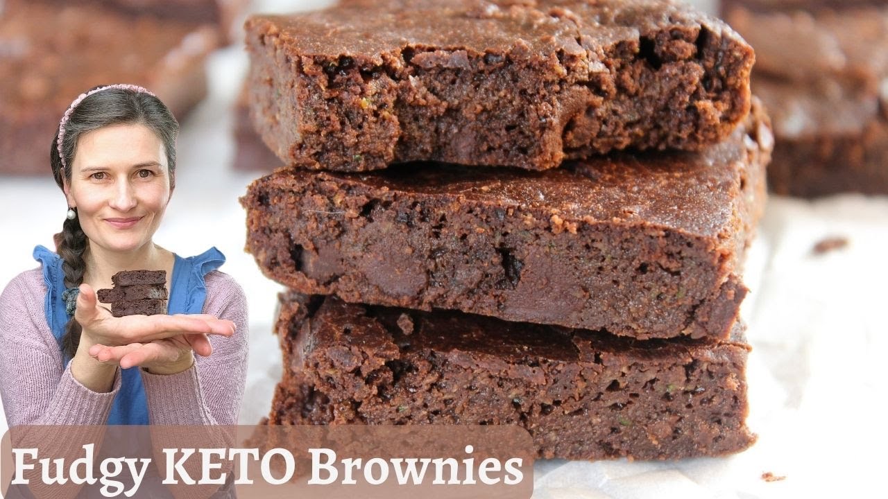 Keto Zucchini Brownies - fudgy, moist, delectable!
