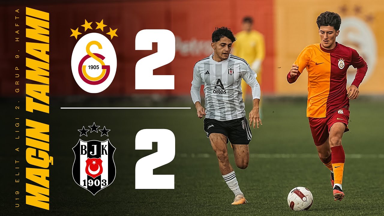 🔴 Galatasaray U19 2-2 Beşiktaş U19 (U19 Elit A Ligi 2. Grup 9. Hafta)