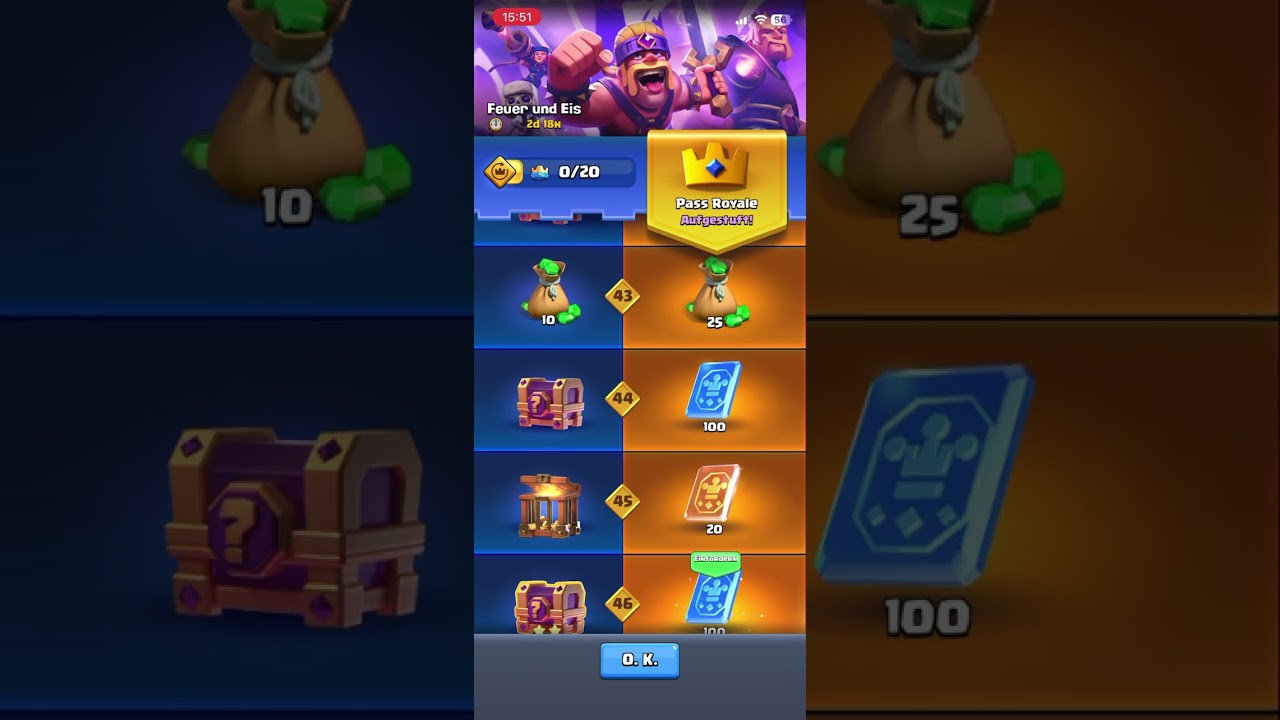 Ich kaufe den Diamantpass in Clash Royale!