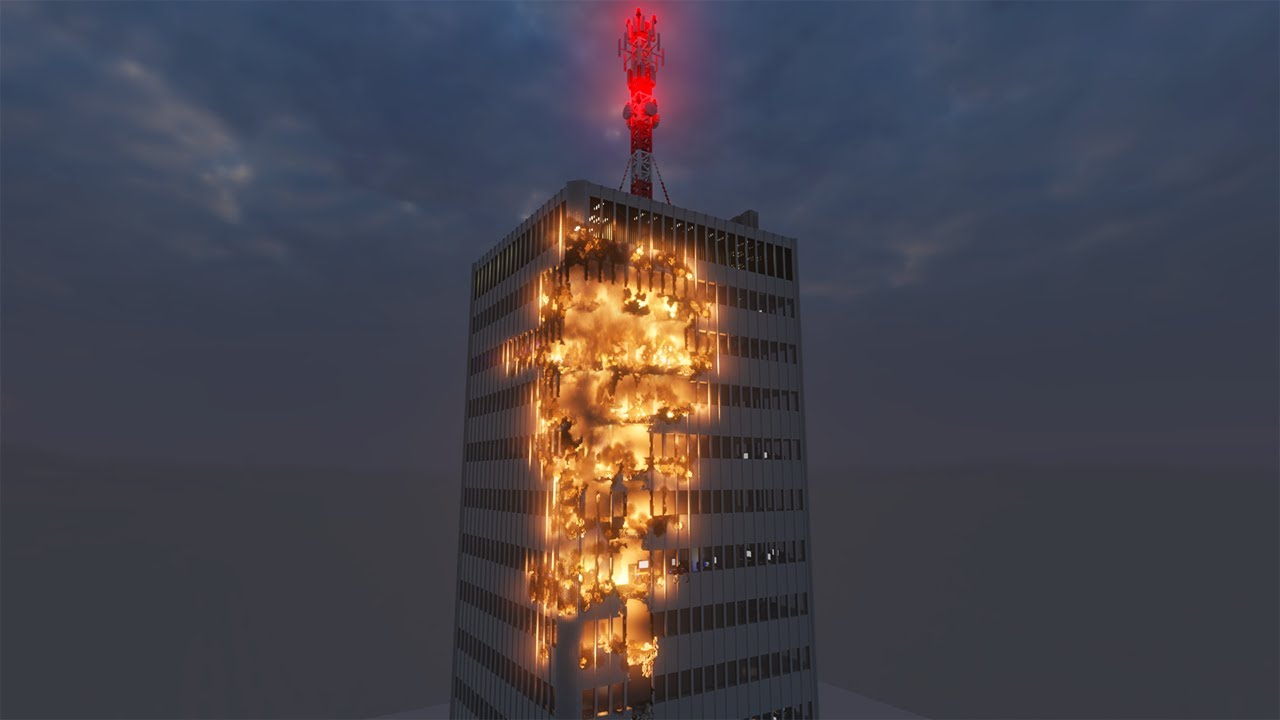 Office Tower on FIRE | Teardown