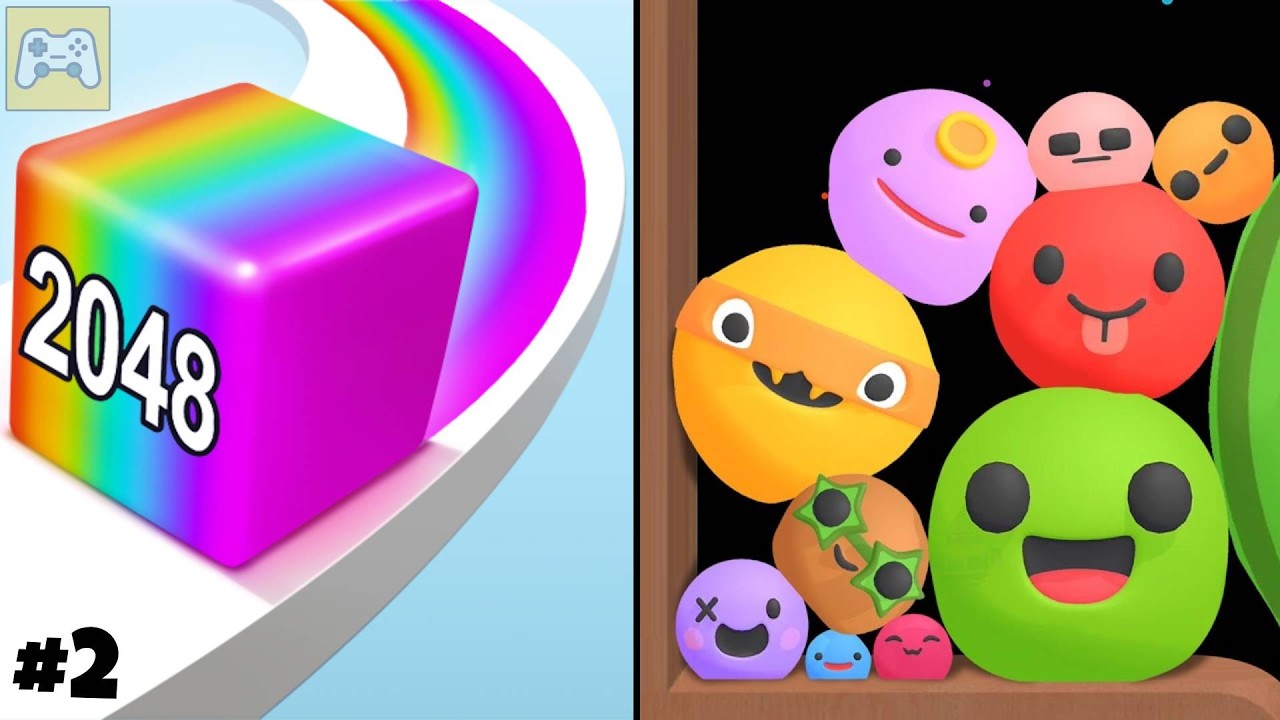 Jelly Run 2048 vs Melon Slime Hero ✦ ASMR Gameplay Android iOS • 2048 Number Merge Drop Games (2)
