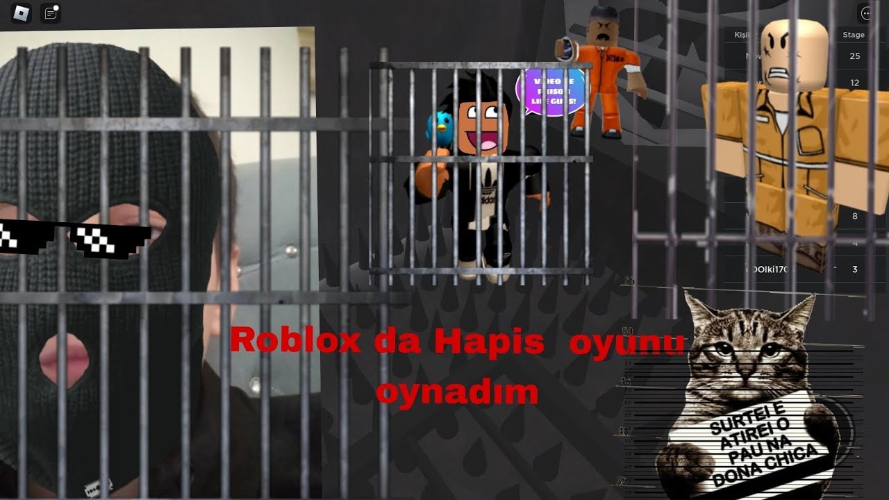 Roblox da Hapis oyunu oynadım ( Roblox