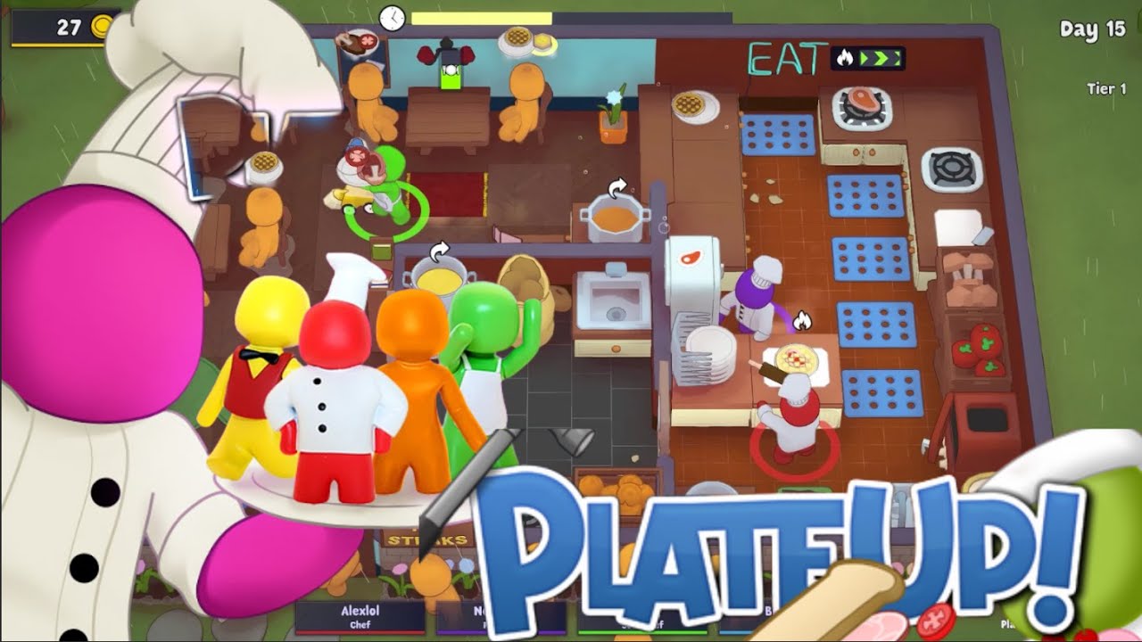4 IDIOTS TRY TO RUN A RESTAURANT !! PLATE UP!