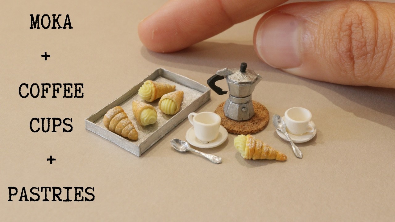 Приготовление мини-кофейни «мокко», кофейных чашек и выпечки — мастер-класс
