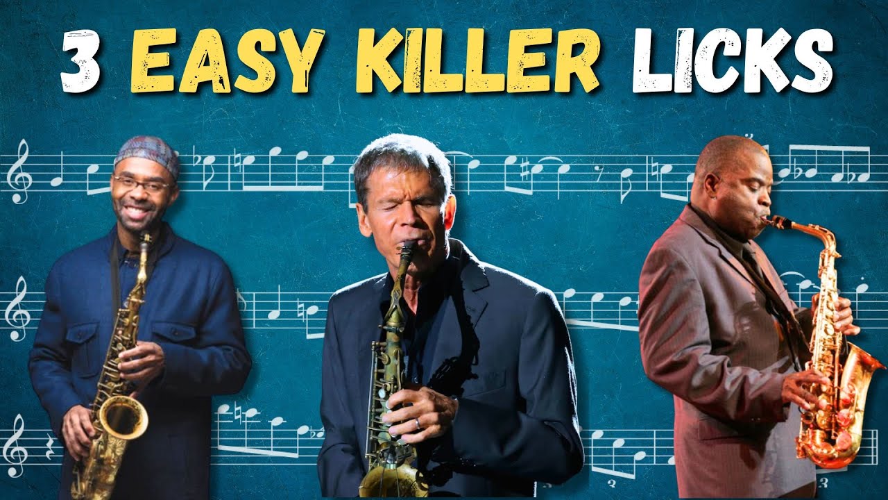3 Bluesy Killer Licks by Maceo Parker, David Sanborn and Kenny Garrett