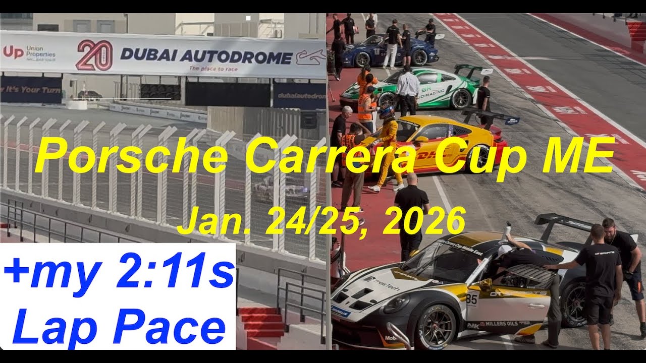 My 2 Fastest Laps in GT4RS during the Porsche Carrera Cup Event at Dubai Autodrome GP Circuit