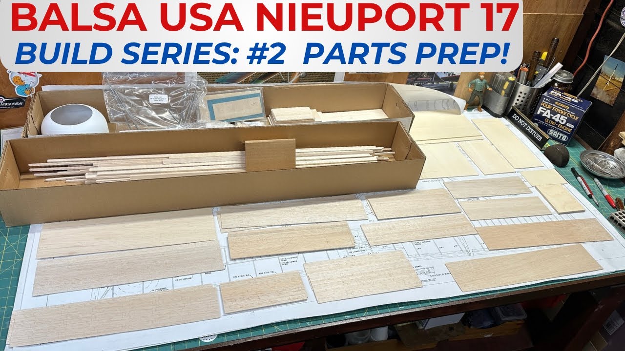 Серия статей о сборке радиоуправляемого самолета Balsa USA Nieuport 17, № 2: Организация деталей.