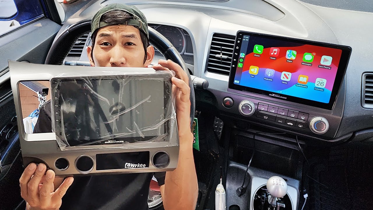 Plug & Play CarPlay for 8th Gen Civic - Maxpeedingrods 10.1 inch car stereo