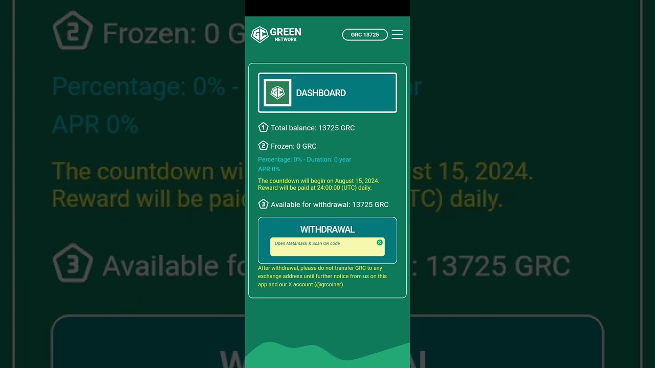 Green Network Airdrop Update  (GRC)