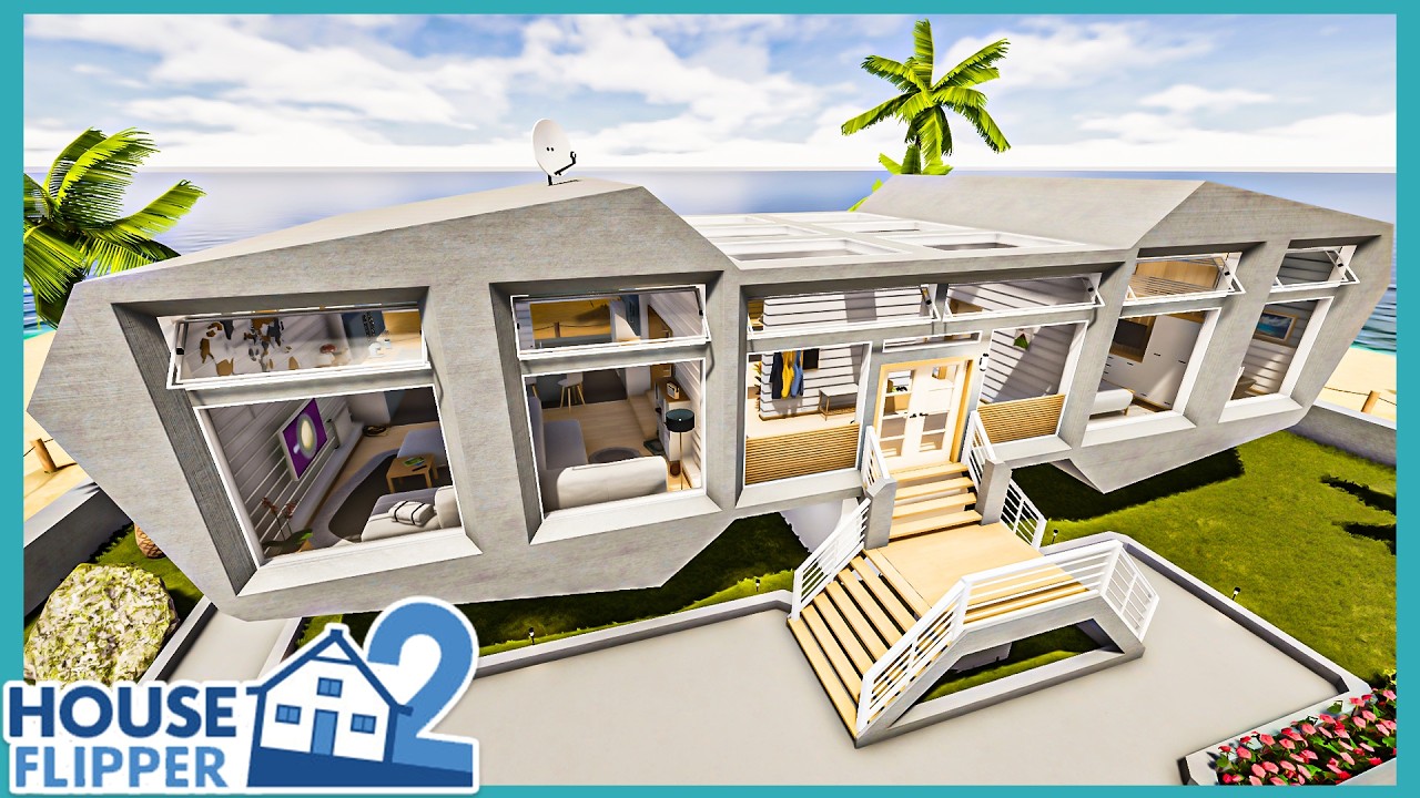 House Flipper 2 - A Modern Island Home - Sandbox Mode - Build and Tour! - FIRST BUILD OF 2025!