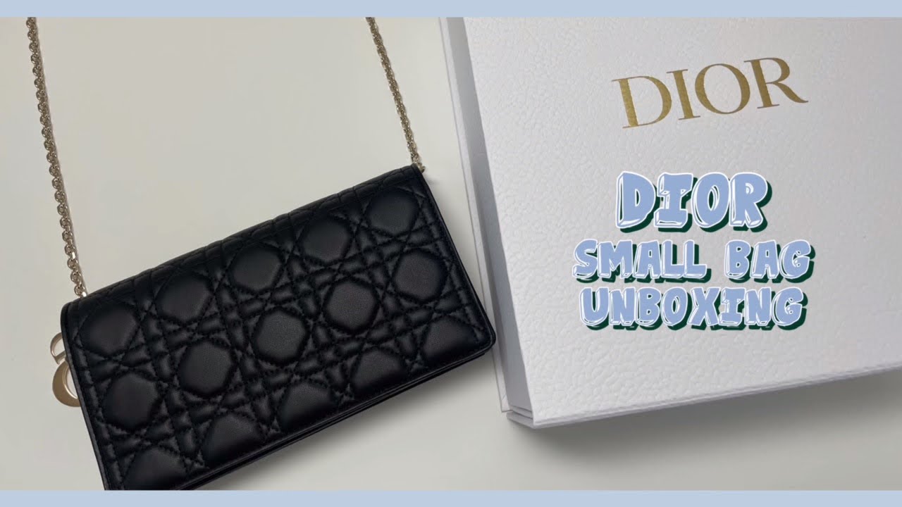 [Unboxig] 디올 스몰백 언방싱 함께해요 👜  LADY DIOR 파우치 블랙 까나쥬 양가죽 | 가격부터 구성품, 수납력까지 정보 대방출 + 실사용 후기