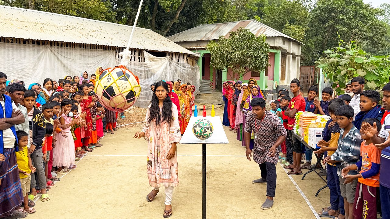 আজব চ্যালেঞ্জে অবিশ্বাস্য দক্ষতার এক খেলা ! প্রতিযোগীর সাথে পুরষ্কার জয়ে খুশিতে আত্মহারা আপারা !