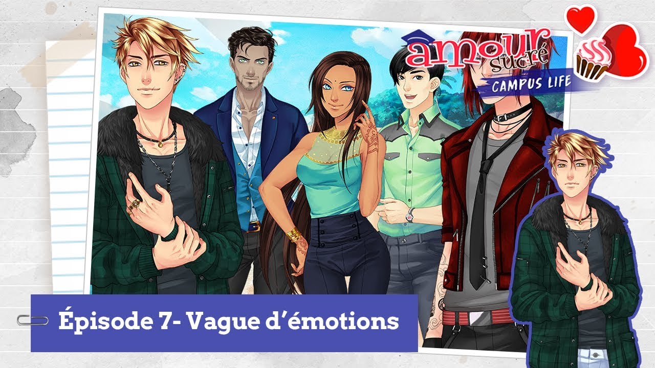 🎓 「Amour Sucré : Campus Life」 Épisode 7 : Vague d’émotions [Nathaniel]