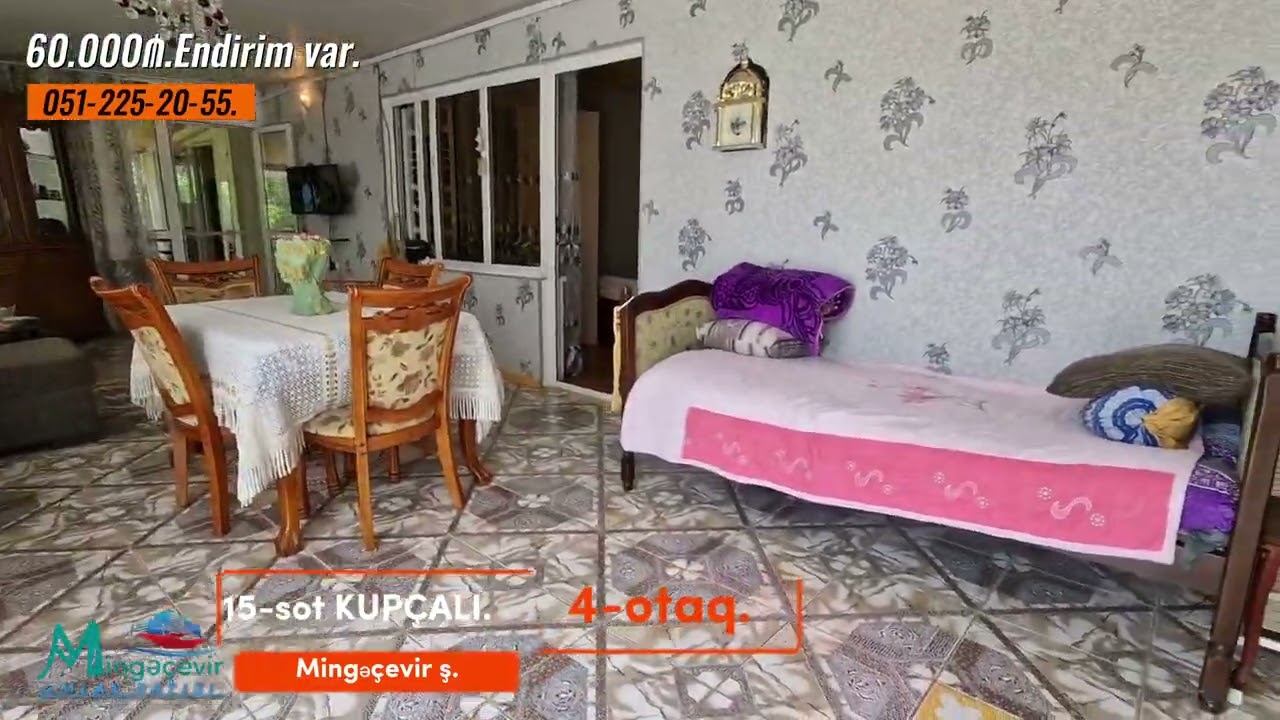 (🎬781).56.000₼.15-sot.4-otaq.BAĞ EVİ.
