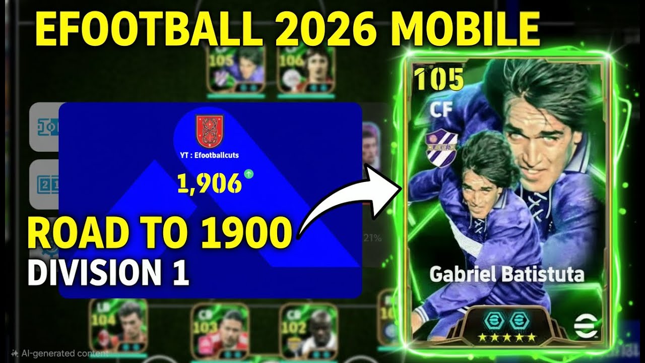 Insane Division 1 Battles! Road to 1900 Rating – Part 2 | eFootball 2026 Mobile
