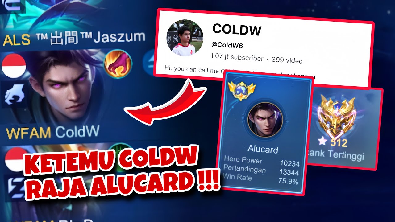 LAGI DUO MALAH KETEMU BANG COLDW @ColdW6 RAJA ALUCARD 13K MATCH, PASTI DIGENDONG INI MAH !! 