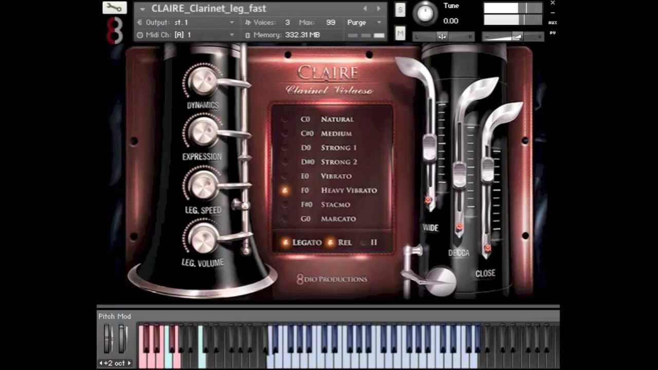 8Dio Clarinet Virtuoso Legato