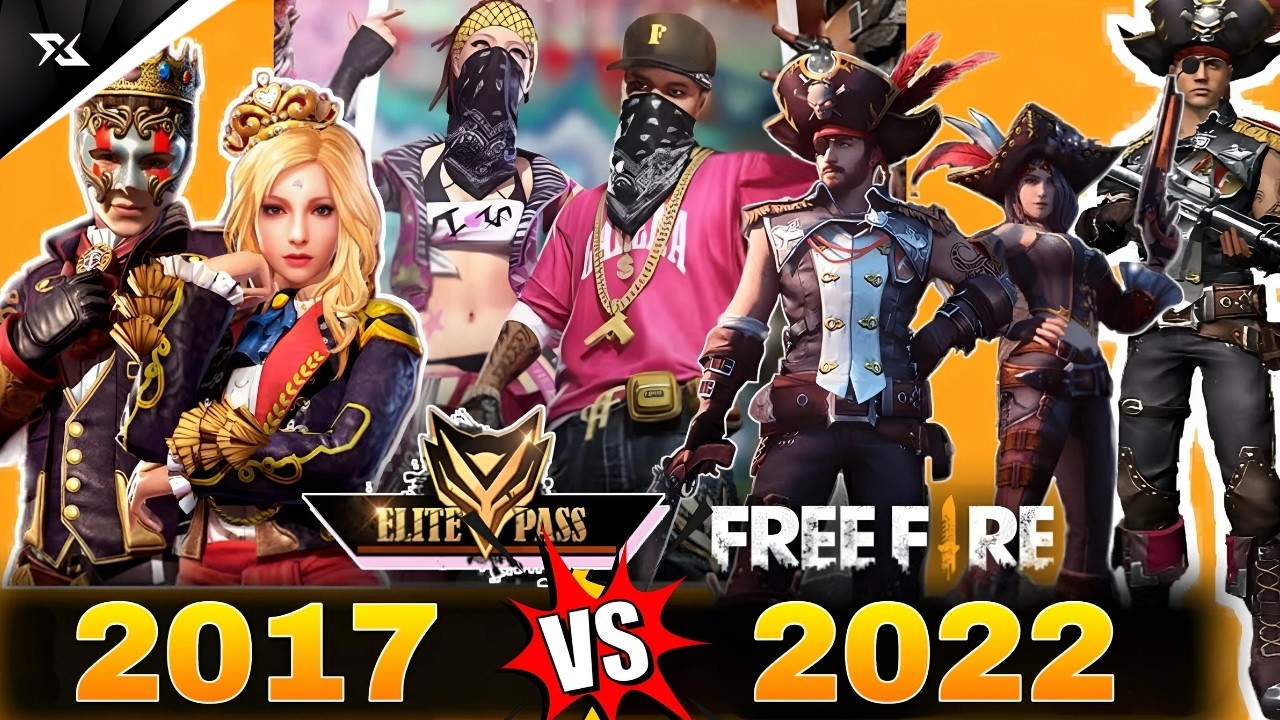 Evolution of Free Fire Elite Pass: All Seasons 1 - 55