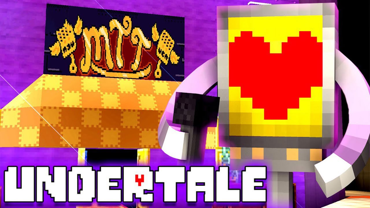 Minecraft UNDERTALE HIDE N SEEK w/ METTATON! (Minecraft Undertale Minigame)