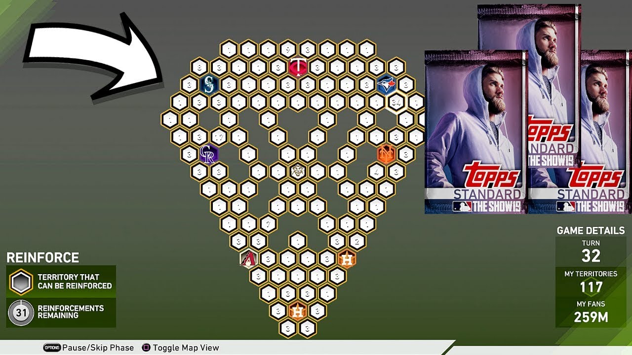 Best Method/Guide To 4th Inning Program Conquest Map|Complete It In 30 Minutes|MLB The Show 19|