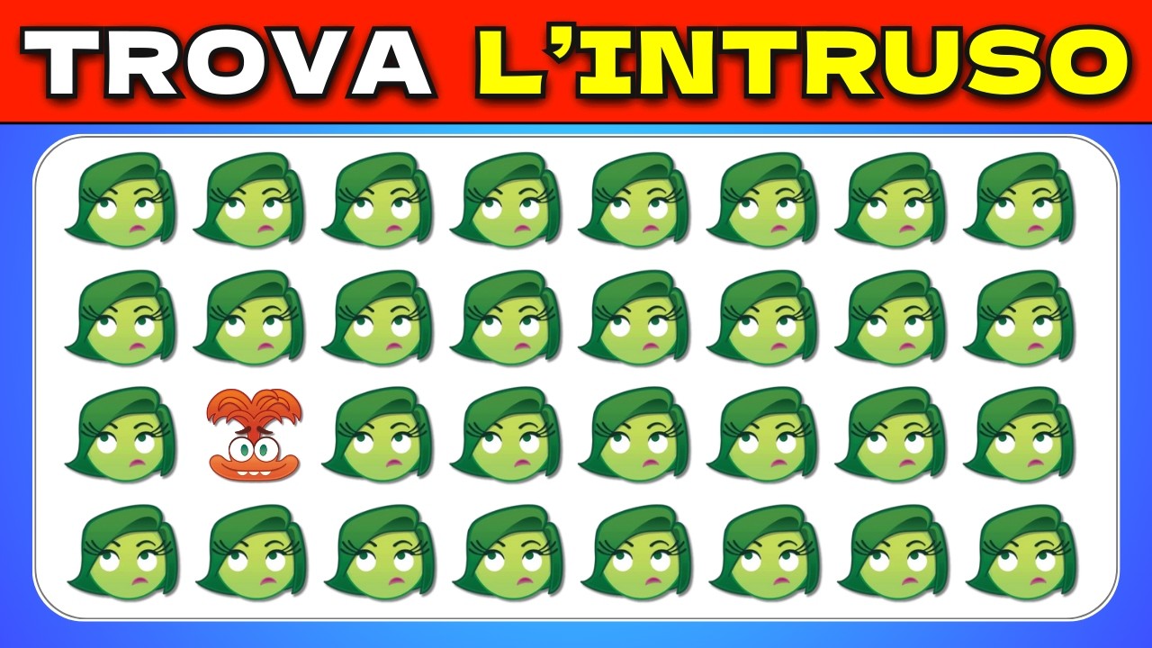 Trova l'Emoji Diversa di INSIDE OUT 2 🎬 🍿 Inside Out 2 Quiz | Film Disney 2024