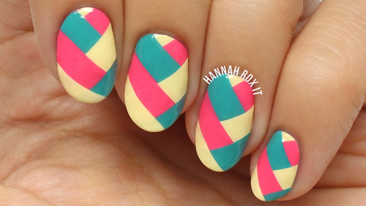 Easy Braided Nail Art (using DIY polish decals!)