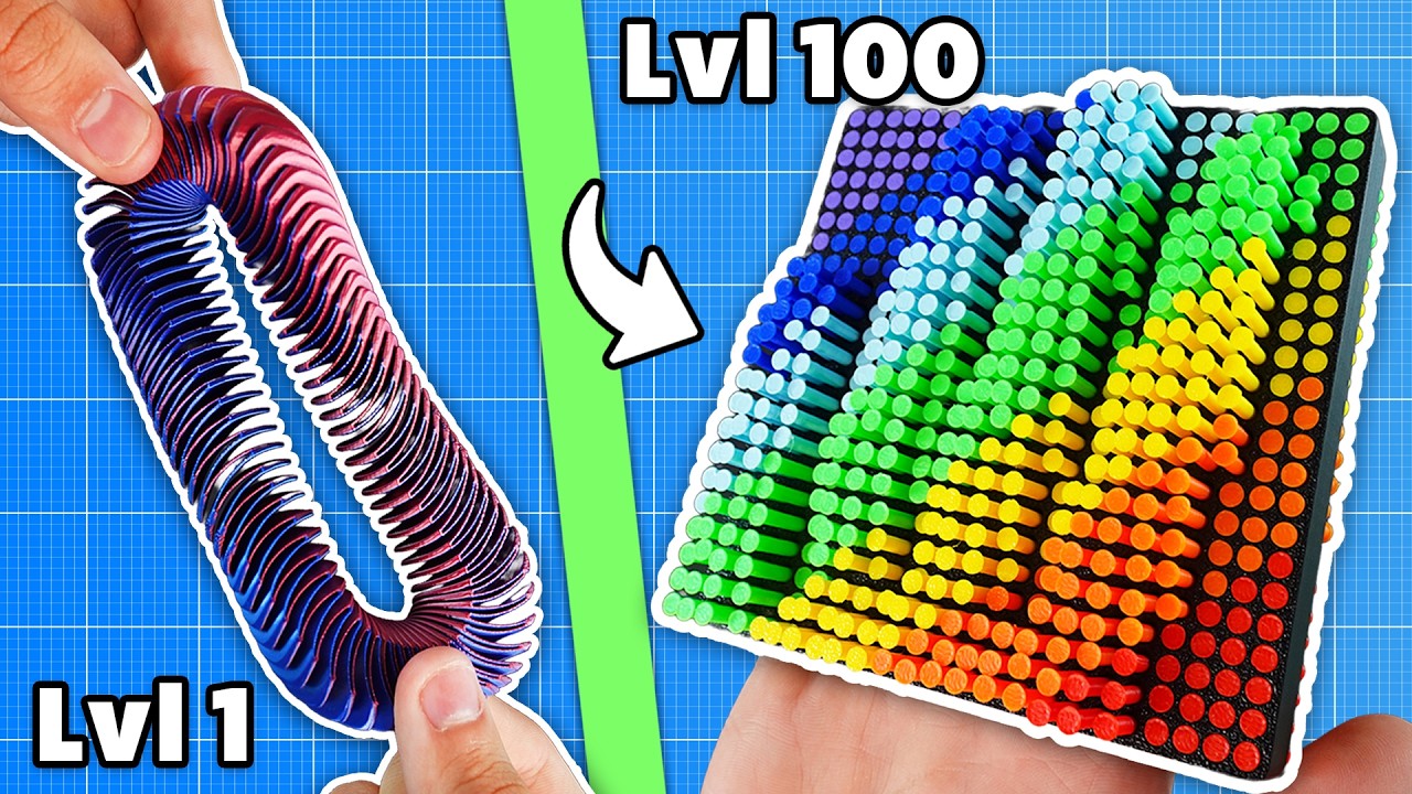 Уровни 1-100: Удовлетворяющие 3D-принты