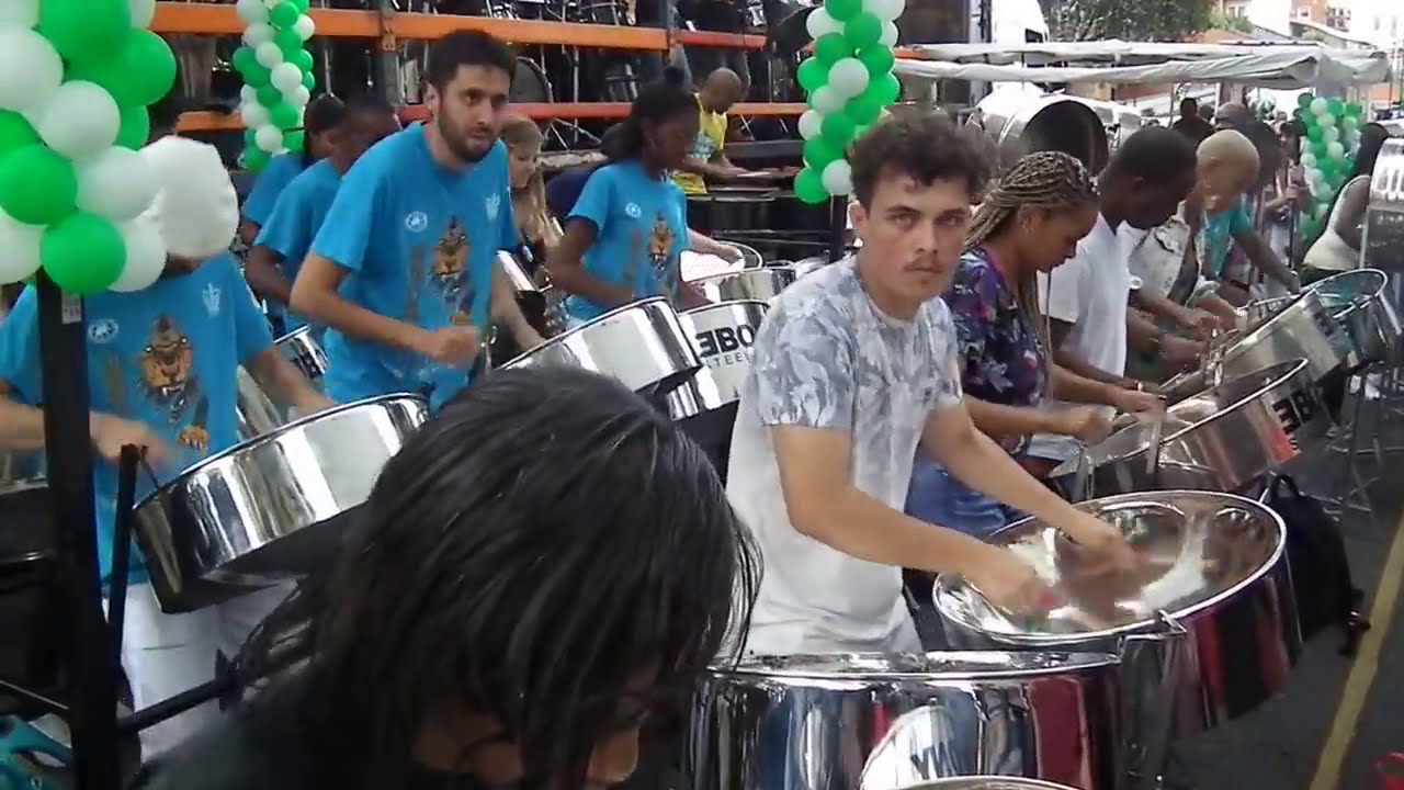 EBONY STEELBAND (with arranger/drill master Duvone Stewart TnT) UK NATIONAL PANORAMA DAY AUG 26 2017