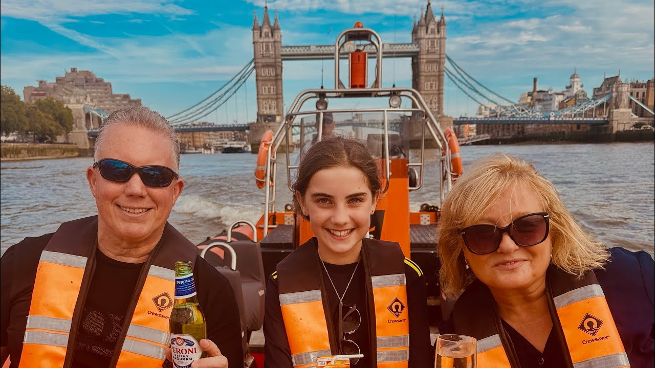 Thames Rib experience for Evie in London August 2024