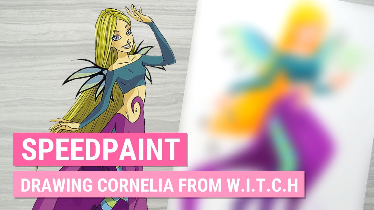 Drawing CORNELIA from W.I.T.C.H. in My Style | Marker Speedpaint | iiKiui