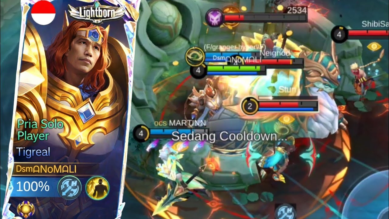 🇮🇩 TIGREAL DAMAGE dibully di early, kita balas nanti || TIGREAL EXP || TIGREAL GAMEPLAY