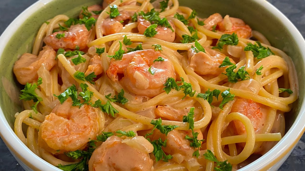 Pasta CREMOSA con CAMARONES en 15 MINUTOS | El de las trufas