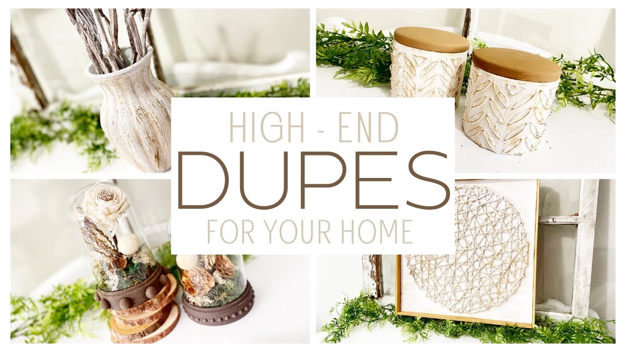 4 HIGH-END DOLLAR TREE DUPES | KIRKLANDS DUPES | POTTERY BARN DUPES | KIRKLANDS INSPIRED DUPES