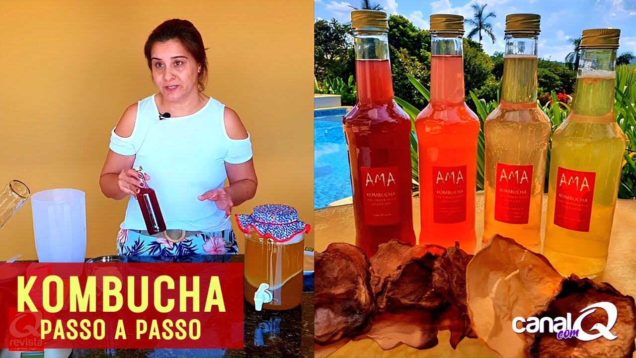 COMO FAZER 1ª e 2ª FERMENTAÇÃO DE KOMBUCHA DURO PASSO A PASSO | VEJA OS BENEFÍCIOS - O QUE É SCOBY?