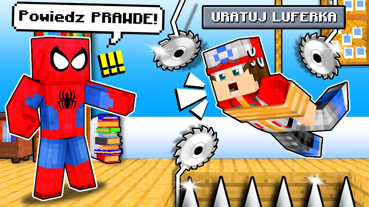 💀🔪😱 DRUGI SPIDERMAN próbuje mnie ZABIĆ w Minecraft! (życie czy śmierć?!)