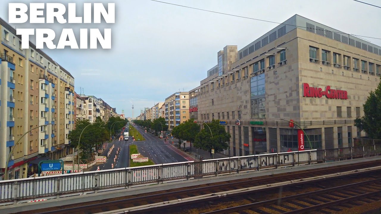 Berlin Airport to Berlin Central Station Train Ride in 4K