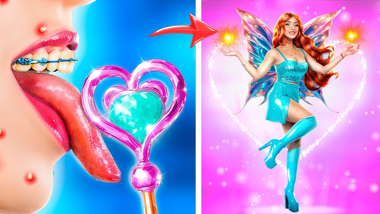 Extreme Makeover From Nerd to Fairy! Winx Club in Real Life!