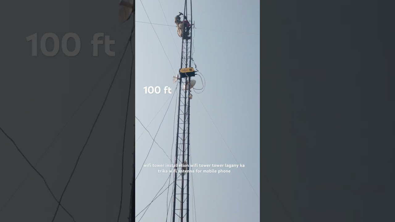 wifi tower installation wifi tower tower lagany ka trika wifi antenna for mobile phone #mobilewifi