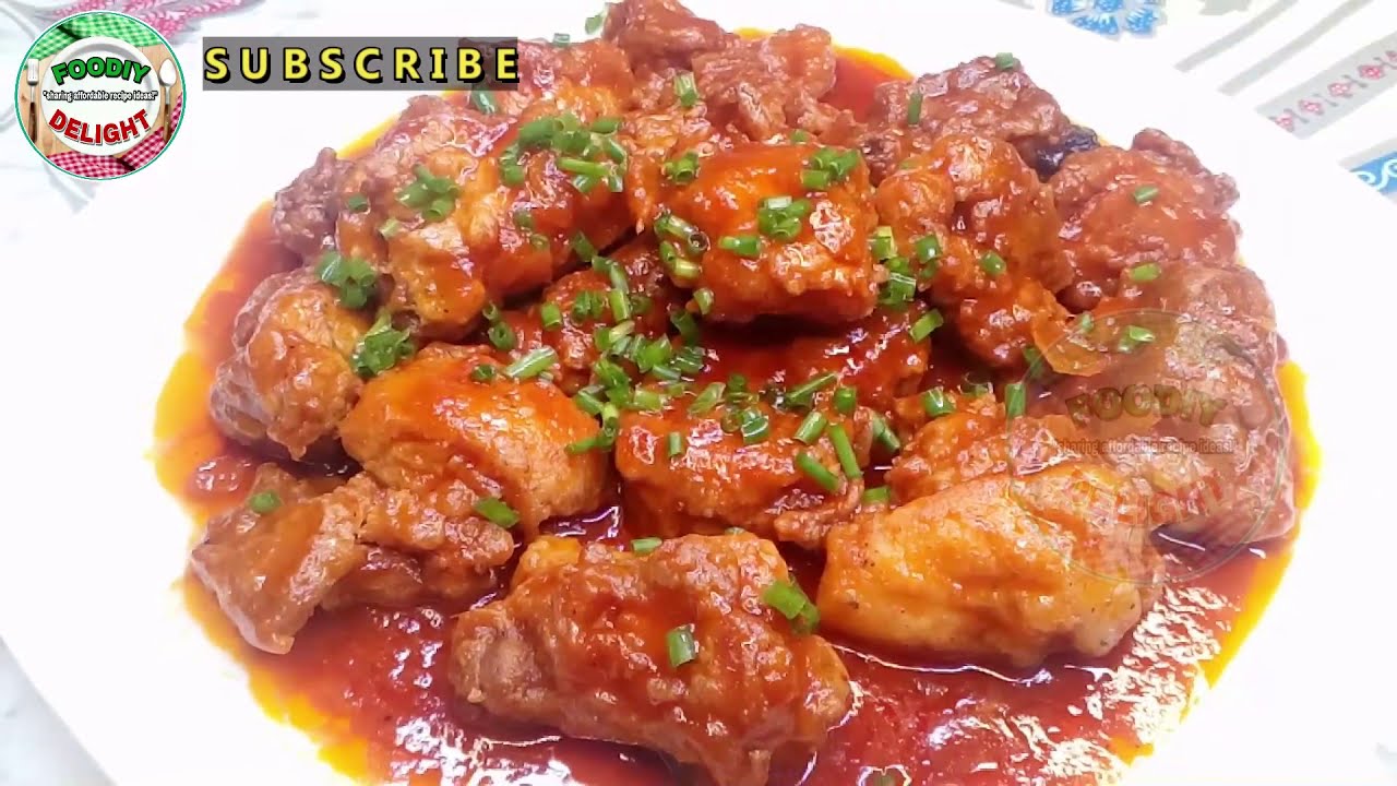 NAIMAS! DON'T JUST FRY THE CHICKEN TRY THIS NEW RECIPE CHICKEN FRY IN TOMATO SAUCE | FOODIY DELIGHT
