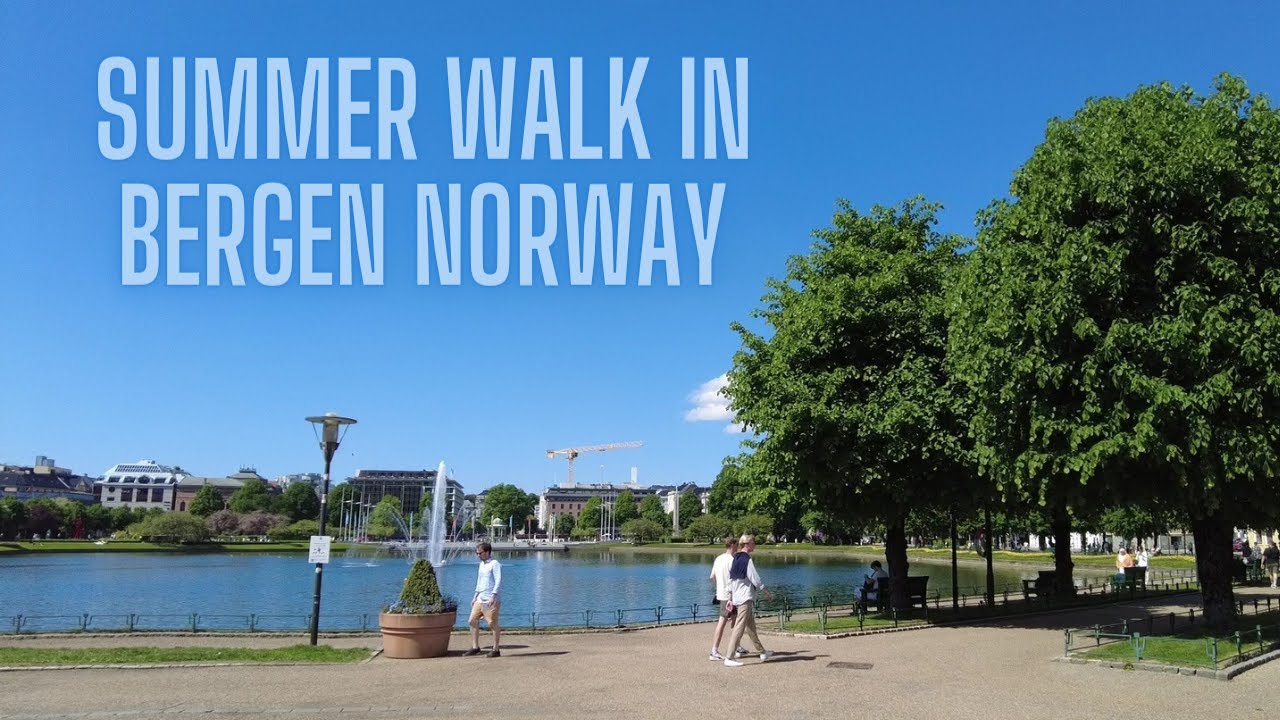 Enjoy A Beautiful Summer Day Walk in Bergen, Norway