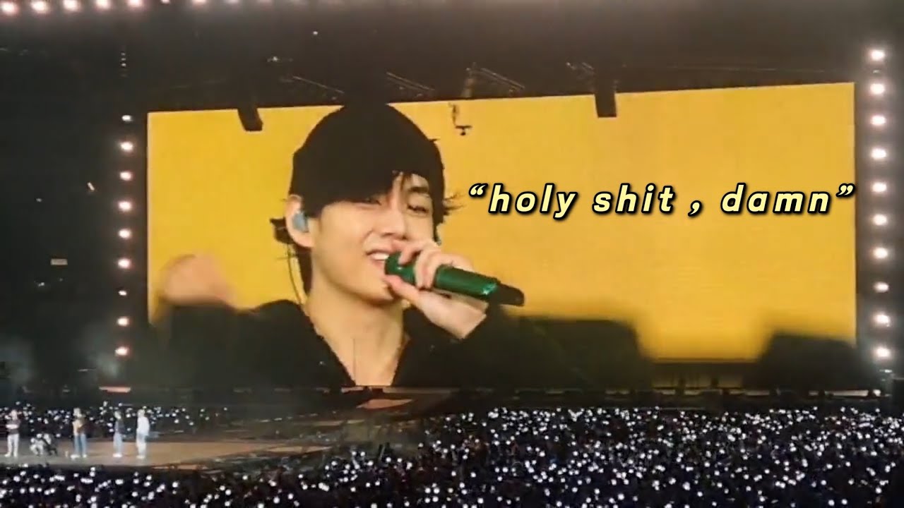211128 BTS Kim taehyung (V) ending speech ment &ldquo;holy shit , damn&rdquo; | sofi stadium #ptdonstage LA Full