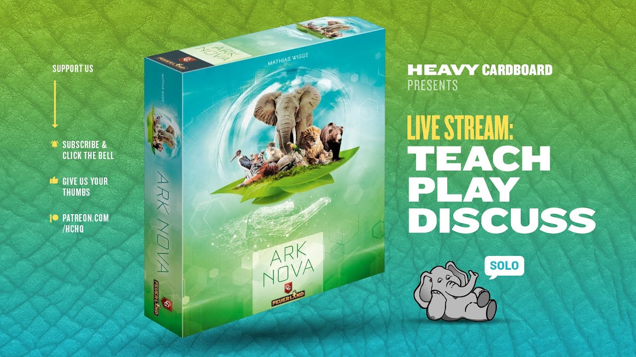 Ark Nova - Solo Teaching, Play-through, & Roundtable by Heavy Cardboard