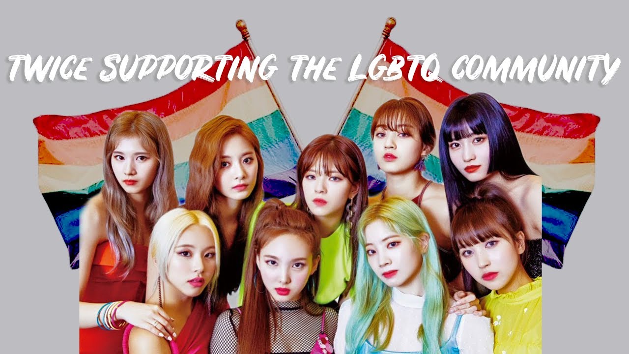 twice being supportive queens (lgbtq)