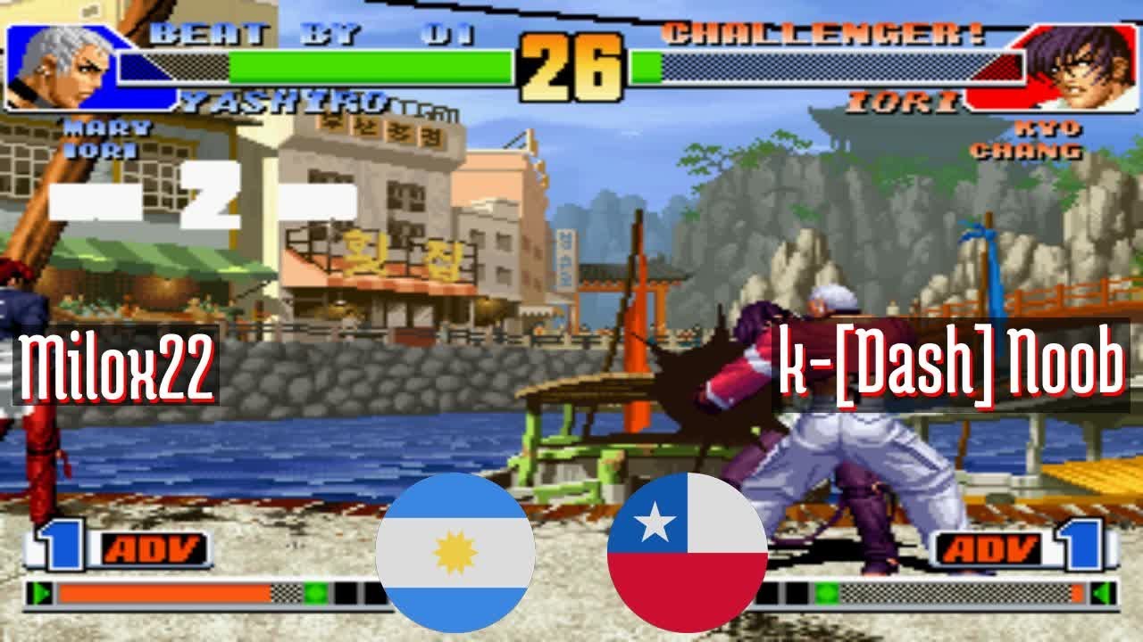 FT5 @kof98: Milox22 (AR) vs k-[Dash] Noob (CL) [King of Fighters 98 Fightcade] Dec 17
