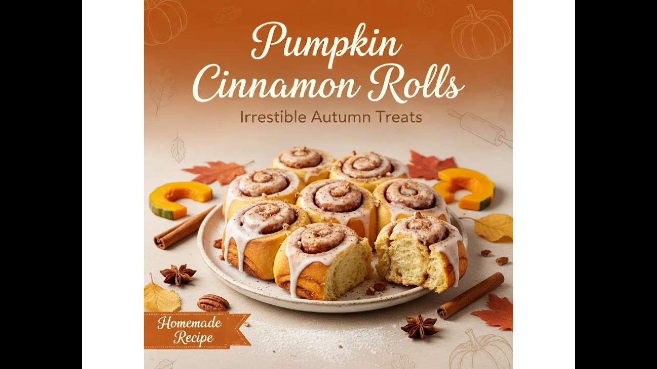 Soft & Fluffy Pumpkin Cinnamon Rolls